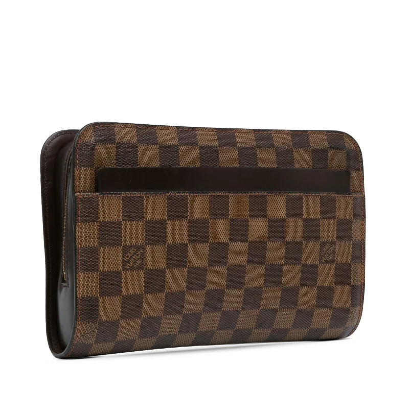 Louis Vuitton Twist bags with a contrast - colored interior for visual interestLouis Vuitton Damier Ebene Pochette Saint Louis (yvvfPU)