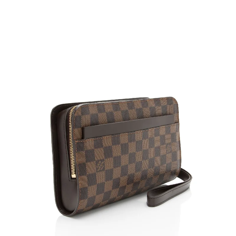 Louis Vuitton Alma bags with a detachable shoulder strap for versatilityLouis Vuitton Damier Ebene Saint Louis Clutch (sRh2xy)