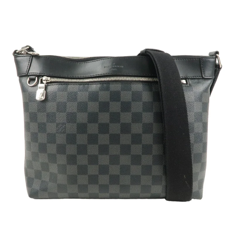 Louis Vuitton handbags with a back - zip pocket for storing valuablesLouis Vuitton Damier Graphite Mick PM Shoulder Bag N40003