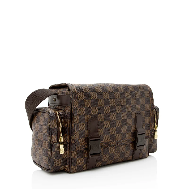 Louis Vuitton tote bags with a printed LV logo on the front for brand visibilityLouis Vuitton Damier Ebene Reporter Melville Messenger Bag (21999)