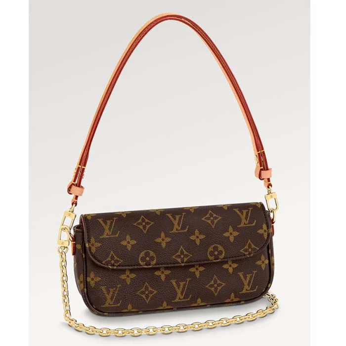 Louis Vuitton Speedy bags in monogram canvas for a classic lookLouis Vuitton Women LV Wallet On Chain Ivy Brown Monogram Coated Canvas