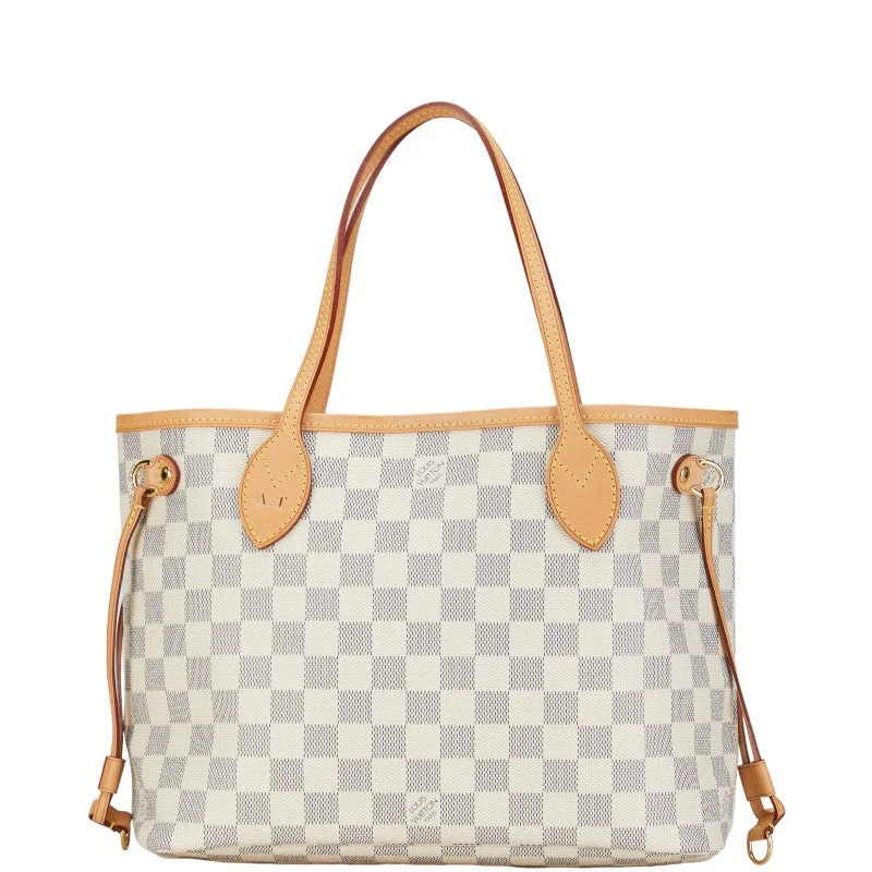 Louis Vuitton Twist bags with the iconic LV - turnlock closureLouis Vuitton Damier Azur ark PM Tote Bag N51110 White PVC Leather  Louis Vuitton