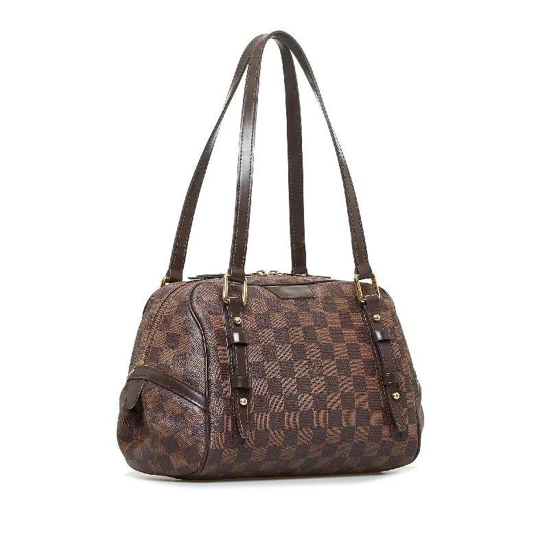 Ladies Louis Vuitton shoulder bags with a magnetic - closure flap for easeLouis Vuitton Damier Ebene Rivington PM (6cQkNq)