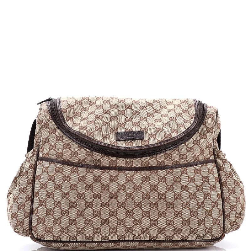 Gucci handbags for women with a back - zip pocketDiaper Crossbody Bag GG Canvas