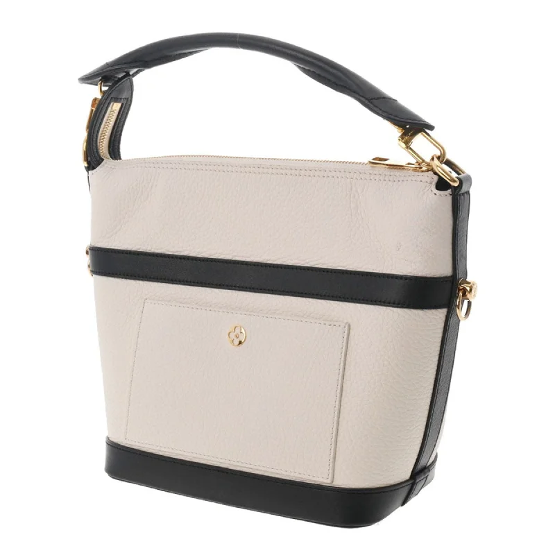 Louis Vuitton Capucines bags with smooth calfskin leather for luxuryLOUIS VUITTON Cruiser PM Ivory Black M57813 Ladies Calf Bag