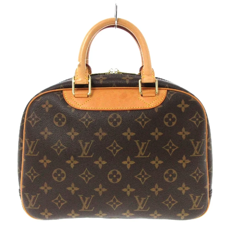 Louis Vuitton tote bags with a water - resistant coating for outdoor useLouis Vuitton Brown Canvas Trouville handbag bag