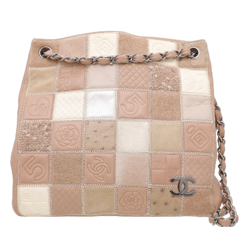 Chanel Chain Strap Handbag for Everyday UseChanel Beige CC Patchwork Precious Symbols Tote Bag