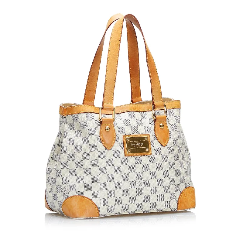 Louis Vuitton tote bags with a printed LV logo on the front for brand visibilityLouis Vuitton Damier Ebene Hampstead PM (HcdSE3)