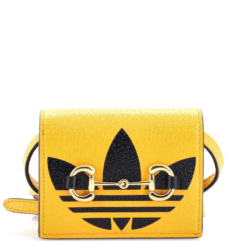 Ladies Gucci Dionysus bags with a detachable shoulder strapx adidas Horsebit Flap Card Case on Strap Leather