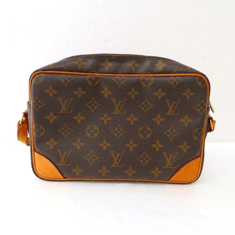 Ladies Louis Vuitton shoulder bags with a single - handle silhouetteLouis Vuitton Brown Canvas Trocadero shoulder bag