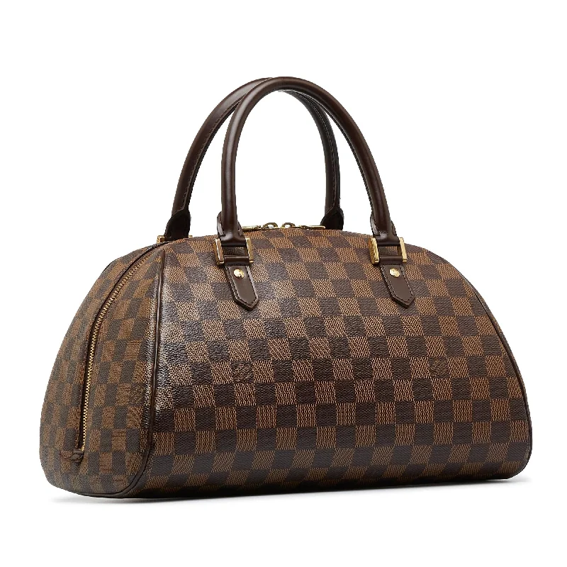 Ladies Louis Vuitton shoulder bags with a tassel decoration for charmLouis Vuitton Damier Ebene Ribera MM (7uZ8zu)