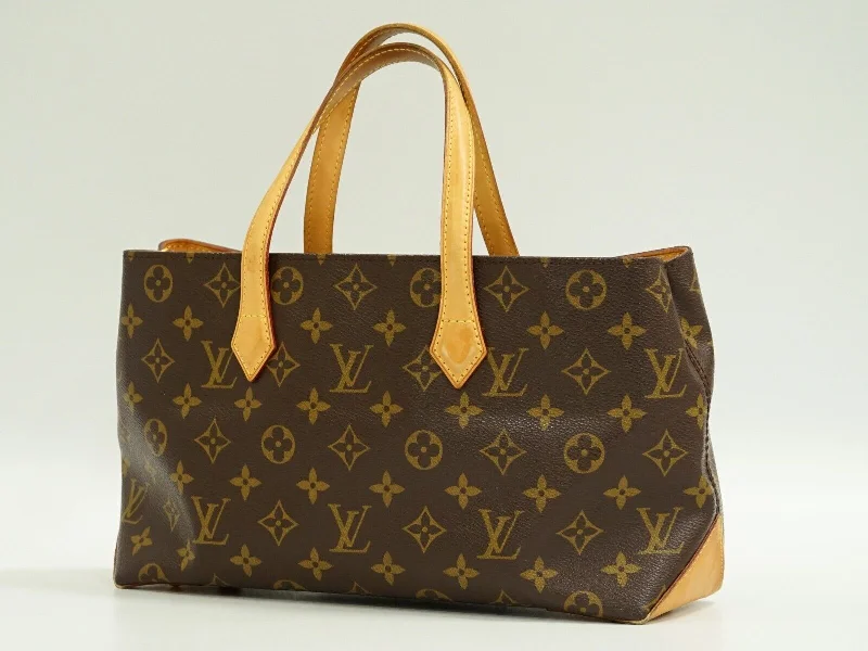 Louis Vuitton Alma bags with a leather - wrapped handle for a luxurious feelLouis Vuitton Brown Canvas Wilshire handbag bag