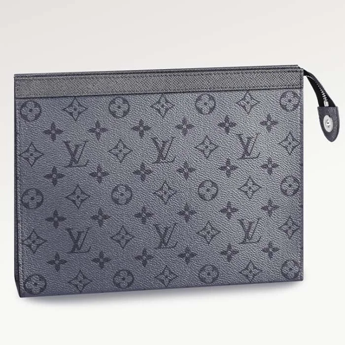 Medium - sized Louis Vuitton tote bags for work and shoppingLouis Vuitton LV Unisex Pochette Voyage MM Bag Gunmetal Gray Monogram Coated Canvas