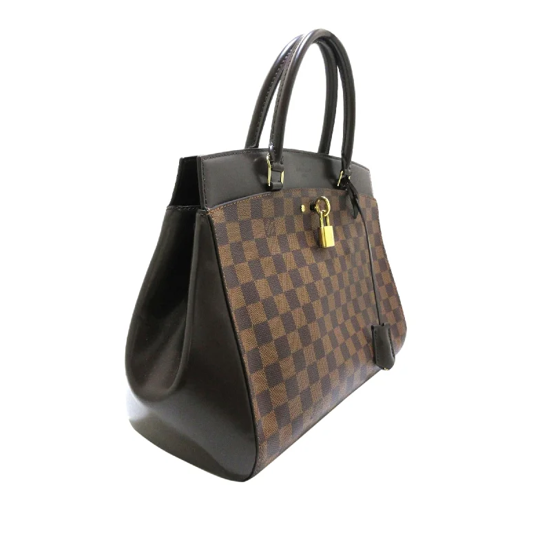 Louis Vuitton bags with a front - zip pocket for small items like keysLouis Vuitton Damier Ebene Rivoli MM 36293)