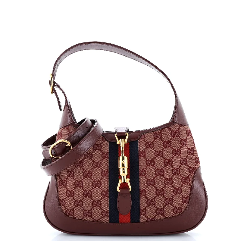 Women Gucci Sylvie bags with a detachable ribbon detailJackie 1961 Hobo GG Canvas Small