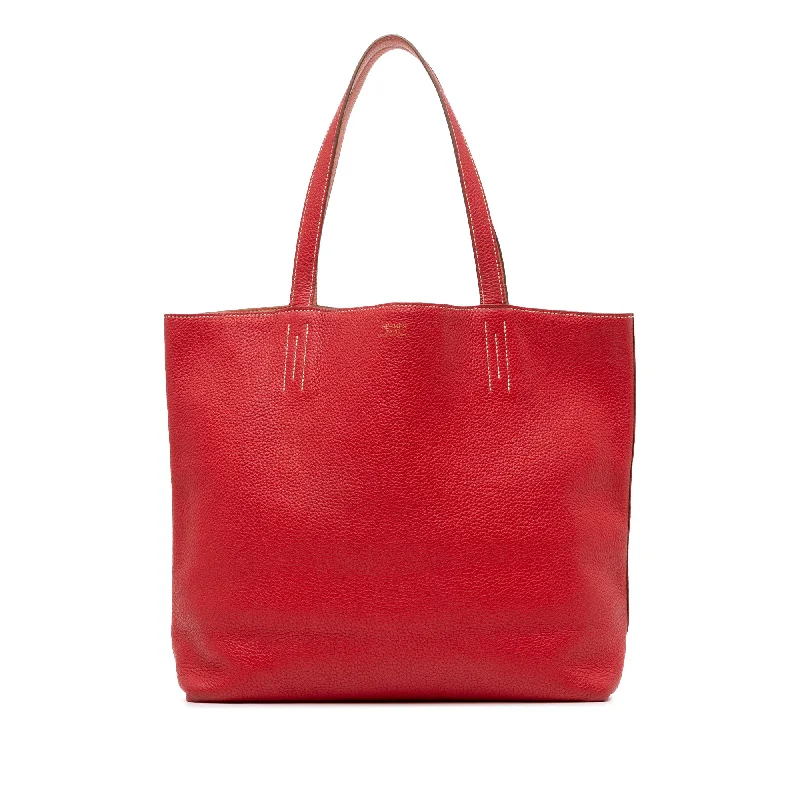 Exquisite Hermes Picotin Bags for Everyday EleganceRed Hermès Clemence Double Sens 36 Tote Bag