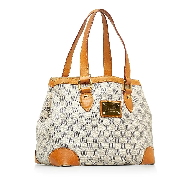 Louis Vuitton Alma bags with a leather - wrapped handle for a luxurious feelLouis Vuitton Damier Azur Hampstead PM (SHG-n54CaA)