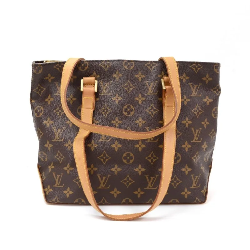 Louis Vuitton Petite Malle bags with a hard - shell structure for uniquenessCabas Piano Monogram Canvas Shoulder Bag