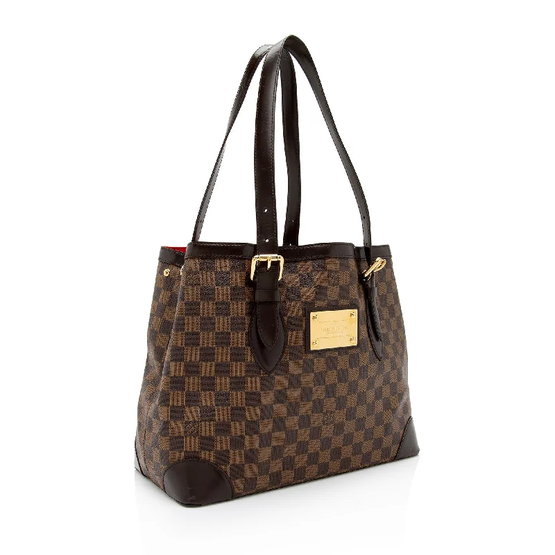 Louis Vuitton Alma bags featuring the signature top - handle designLouis Vuitton Damier Ebene Hampstead MM Tote (eXYE3n)