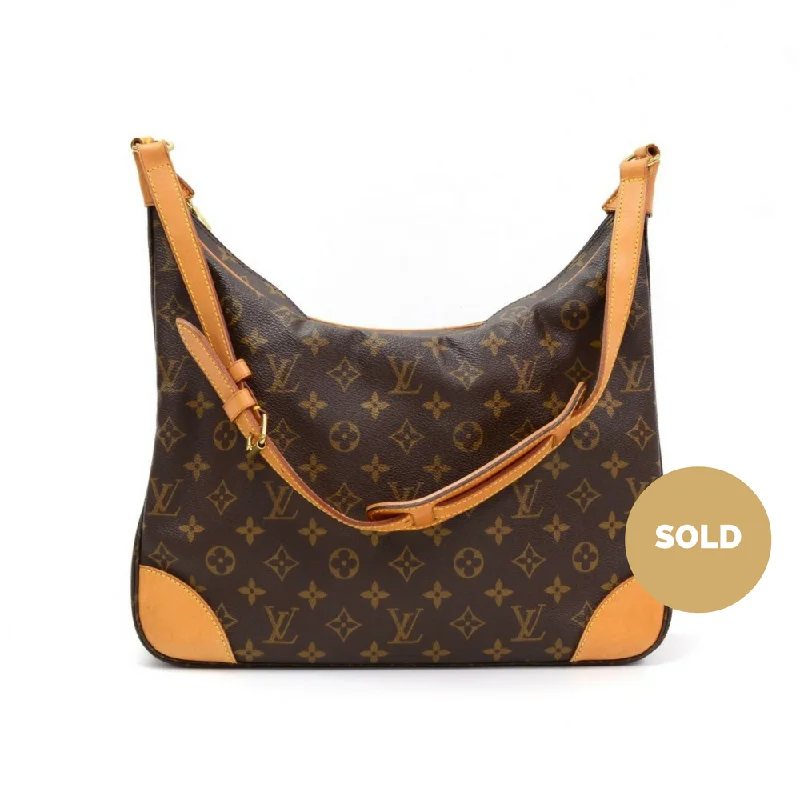 Ladies Louis Vuitton Petite Malle bags with a star - shaped charm for cutenessBoulogne GM Shoulder Bag