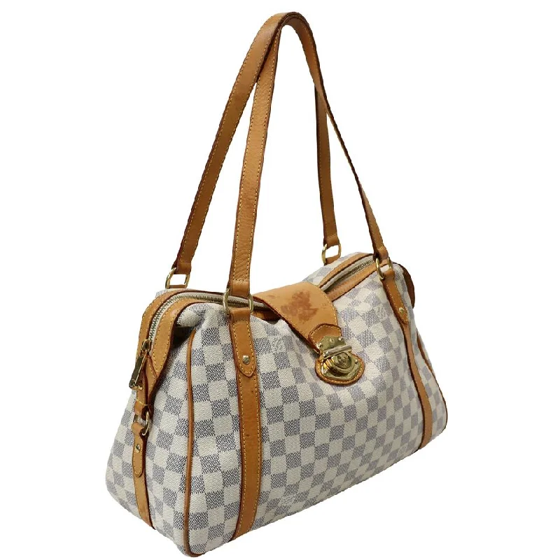 Louis Vuitton Speedy bags in monogram canvas for a classic lookLouis Vuitton Damier Azur GM Stresa Shoulder Handbag LV-B0504P-0002