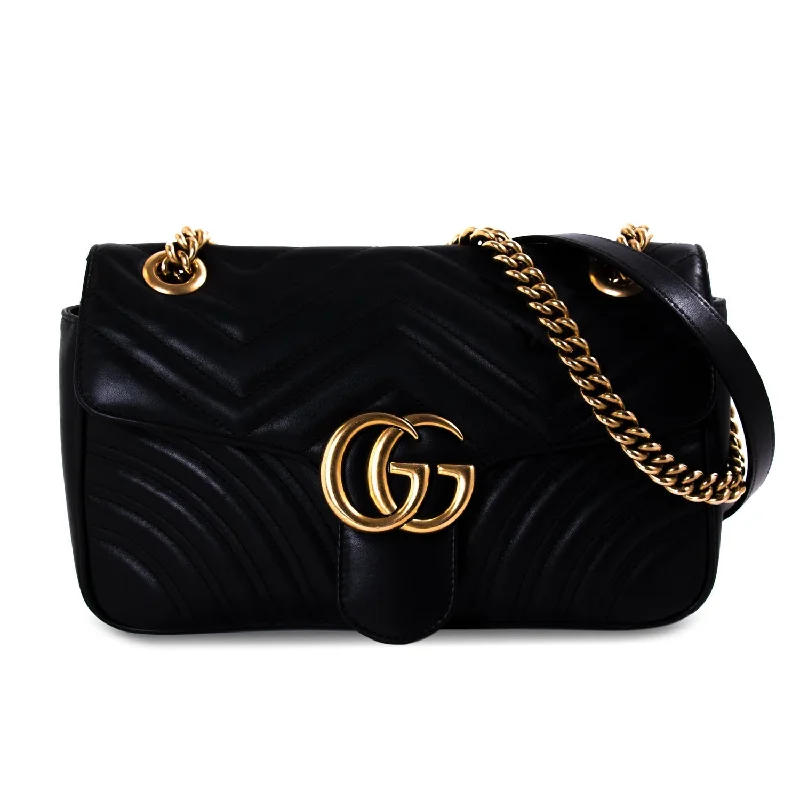 Ladies Gucci shoulder bags with a single - handle designGucci GG Marmont Small Metalassé Bag