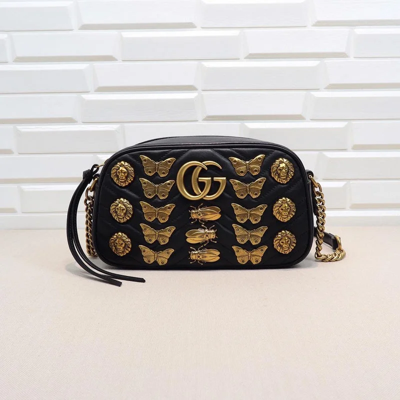 Women Gucci bags with a snap - button closure and a decorative charmBC - GUCCI BAG - 430