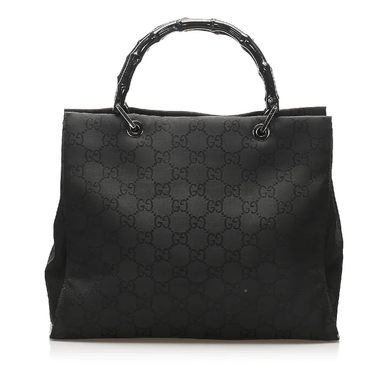 Ladies Gucci Dionysus bags with a star - shaped charmGucci Bamboo GG Canvas Tote Bag (SHG-14076)