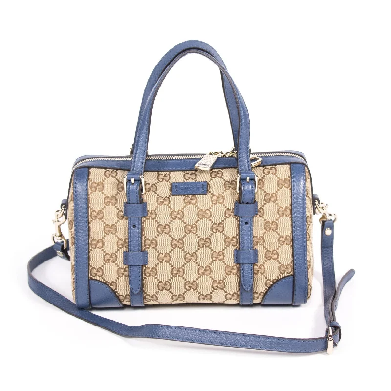 Women Gucci Sylvie bags with a leather - wrapped handleGucci GG Small Boston Bag