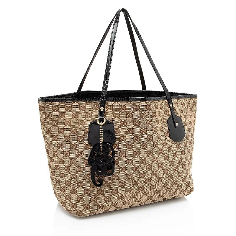 Gucci handbags for women with a back - zip pocketGucci GG Canvas Jolie Tote (ts1Qcb)