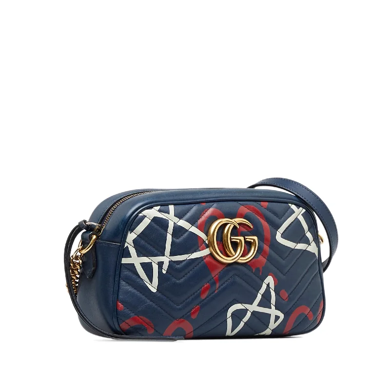 Women Gucci Sylvie bags with a leather - wrapped handleGucci Gg Marmont Gucci Ghost Matelasse Crossbody (SHG-HLQeUH)