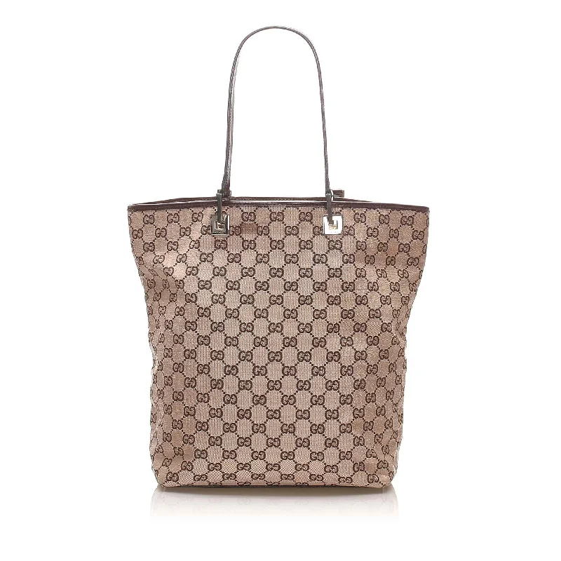 Gucci backpacks for women with a sleek silhouetteGucci GG Canvas Tote Bag (SHG-15300)