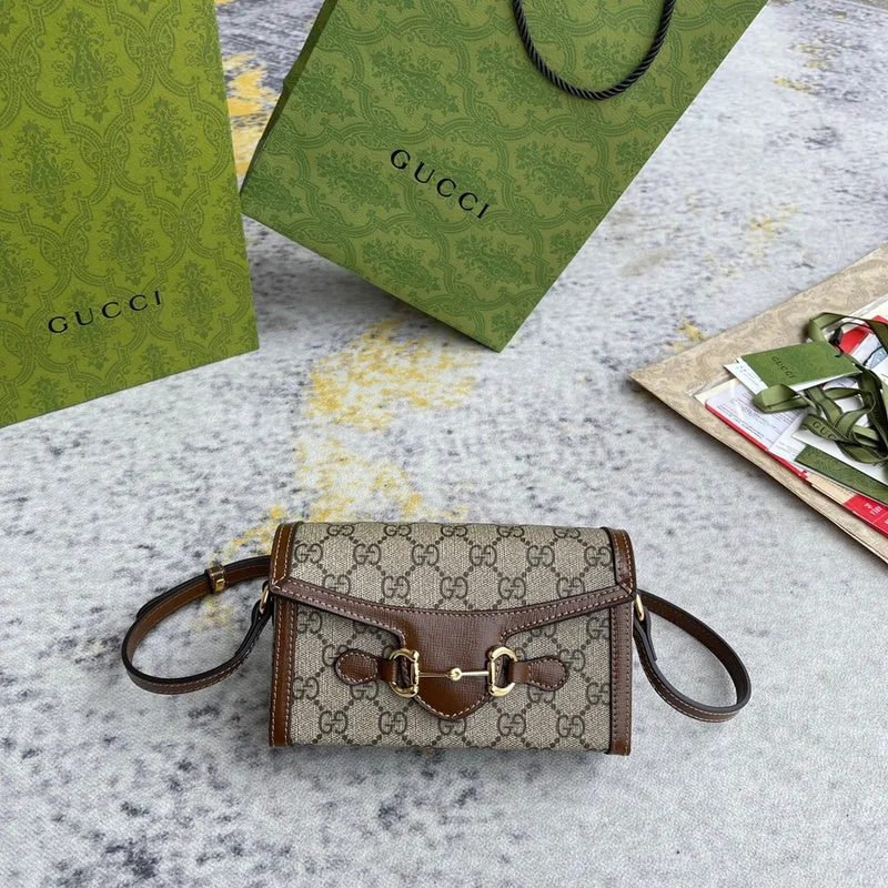 Women Gucci bags with a zip - around closure for securityWF - Gucci Bags - 1798