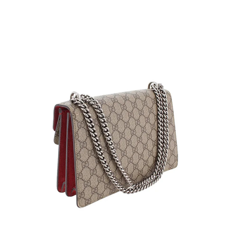 Women Gucci backpacks with a luxurious leather finishGucci Small GG Supreme Dionysus Shoulder Bag (SHG-f8ODsX)