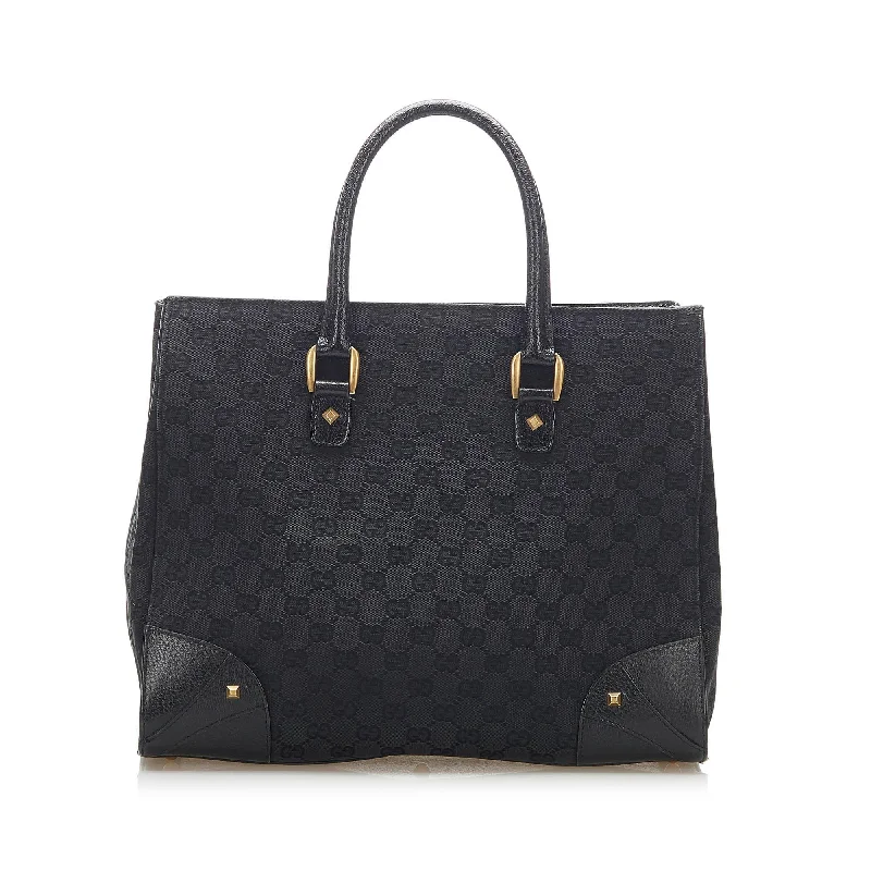 Gucci Marmont bags for women with a snakeskin - effect panelGucci GG Canvas Tote Bag (SHG-15789)