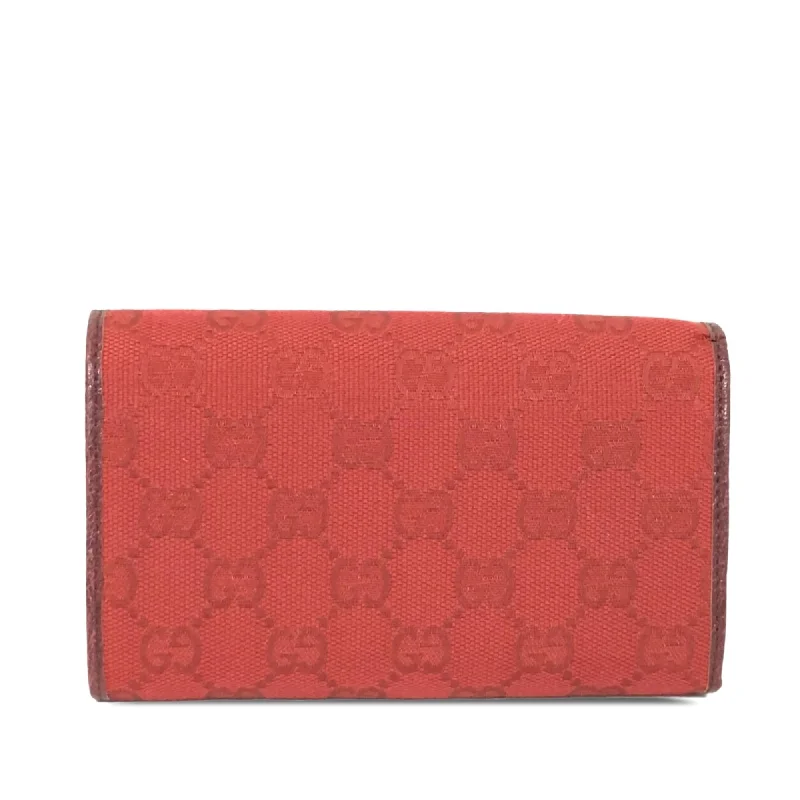 Gucci handbags for women with a back - zip pocketGucci GG Canvas Long Wallet (gPanWj)