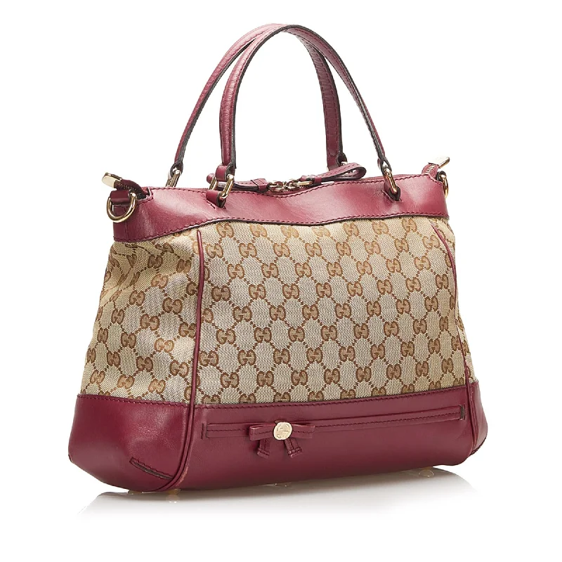 Women Gucci bags with a magnetic snap closure for easy accessGucci GG Canvas Mayfair (35089)