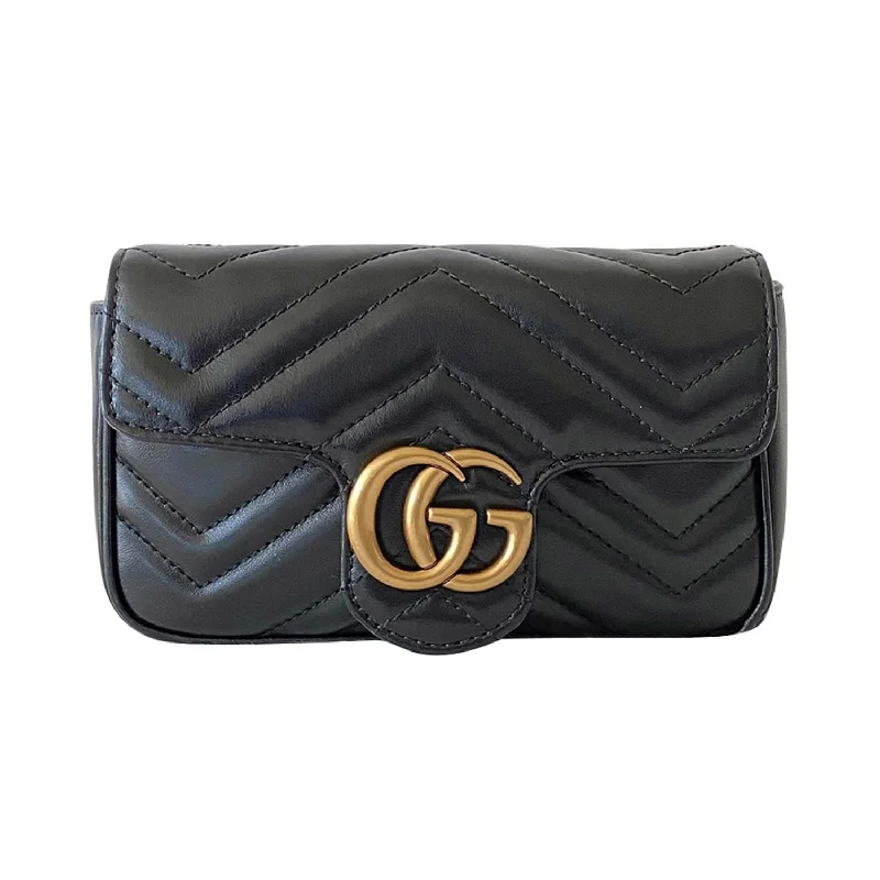 Women Gucci bags with a detachable mirror insideGucci GG Marmont Matelassé Super Mini Bag