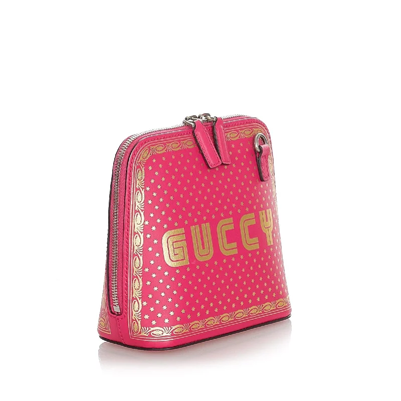 Ladies Gucci shoulder bags with a wide - width strapGucci Mini Guccy Sega Crossbody Bag (SHG-8azz8W)