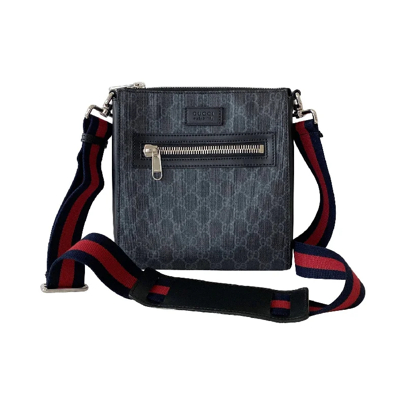 Gucci handbags for women with a beaded trimGucci GG Leather Messenger Bag