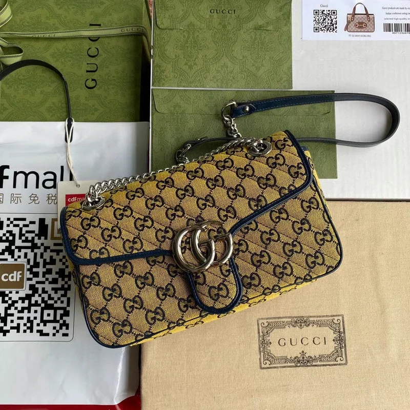 Women Gucci bags with a snap - button closure and a decorative charmGucci   Luxury Bags  1248