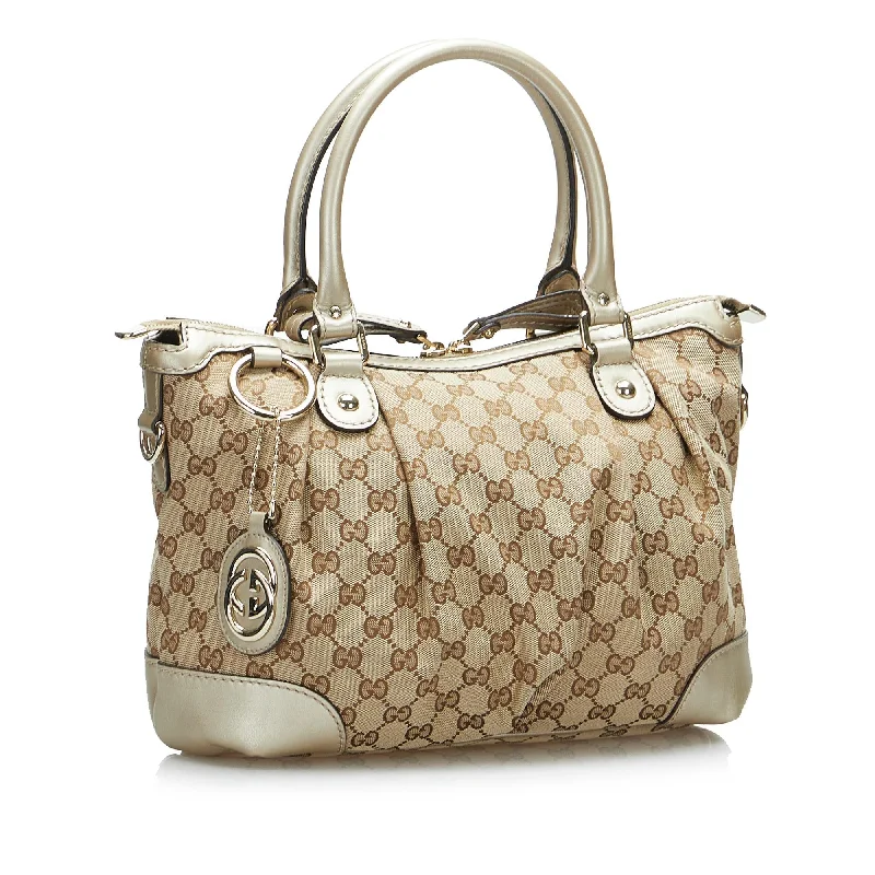 Small - sized Women Gucci shoulder bags for evening outingsGucci GG Canvas Sukey (SHG-GlZ2Q6)