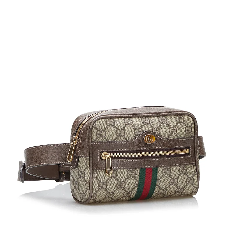 Gucci handbags for women with a metal - framed claspGucci GG Supreme Ophidia Belt Bag (SHG-9I38zm)