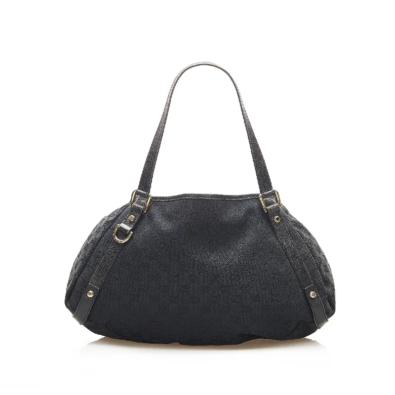 Gucci tote bags for women with a spacious interiorGucci GG Canvas Pelham Tote Bag (SHG-16079)