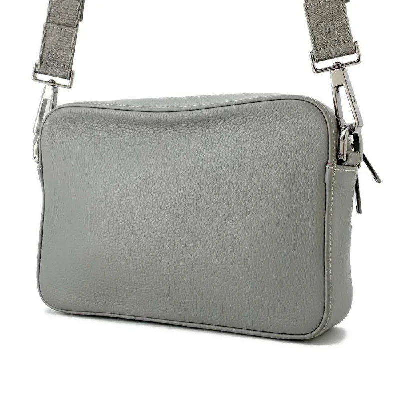 Christian Dior Saddle bags with a patent leather finish for a shiny lookDior Safari Shoulder Bag Gray Leather