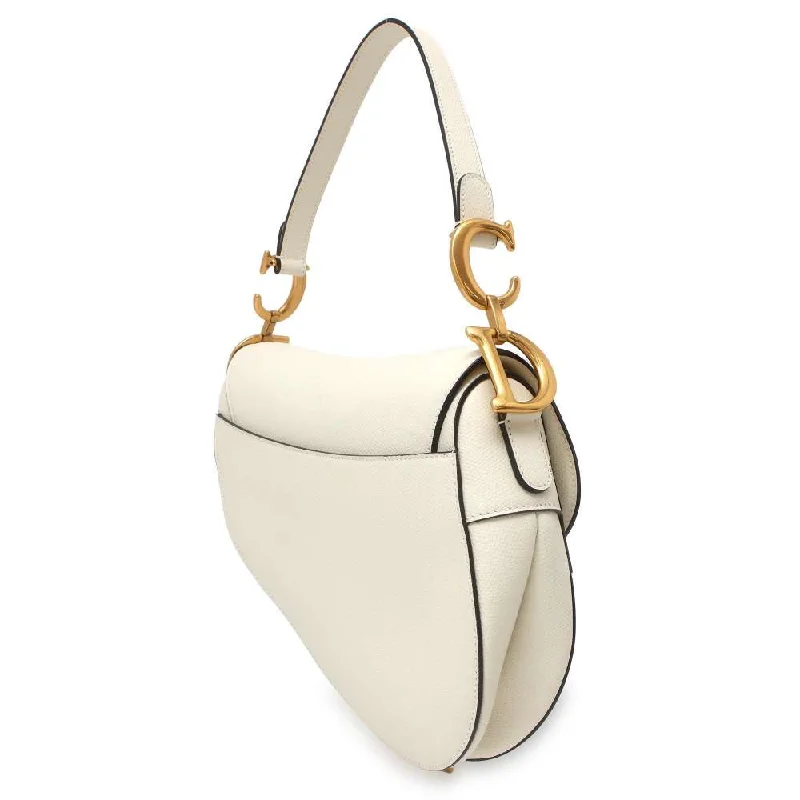 Christian Dior bags with a detachable coin purse insideDior Saddle bag White M0446CWVG Leather