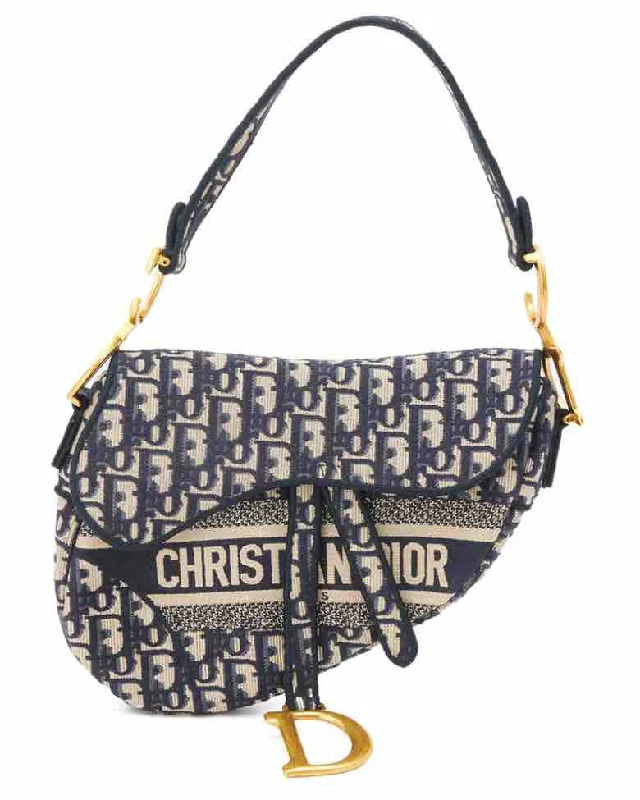 Christian Dior crossbody bags with a front - flap pocket for easy accessDior Saddle Medium Oblique Shoulder Bag