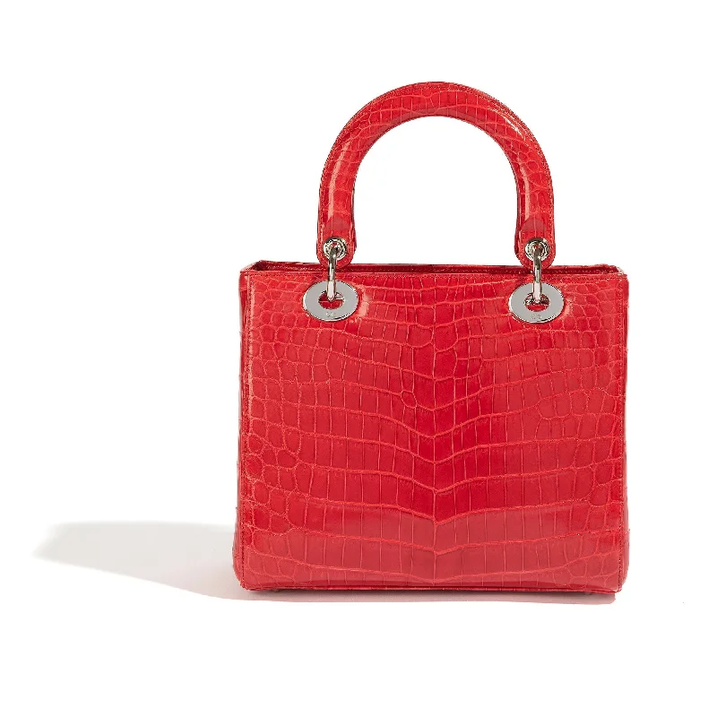 Christian Dior bags with a side - pocket for holding a water bottleDior Red Exotic Lady