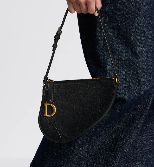 Christian Dior tote bags with a printed Dior logo on the frontDior Saddle Rodeo Pouch