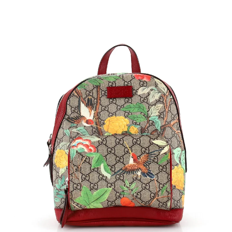 Christian Dior handbags with a back - pocket for quick storageZip Pocket Backpack Tian Print GG Coated Canvas Small